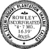 Official seal of Rowley, Massachusetts