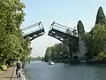 The Montlake Bridge, landmarked along with the Montlake Cut, which it spans