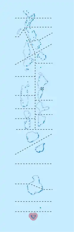 Location of Addu City in Maldives