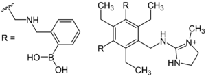 Receptor for selectively binding tannines