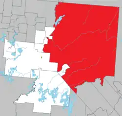 Location within La Vallée-de-l'Or RCM