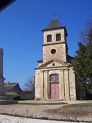 The church in Senozan