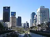 Cheonggye Stream flowing through Seoul