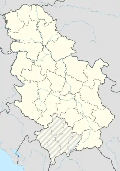 Čenej is located in Serbia