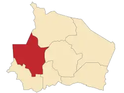 Location of Seremban District in Negeri Sembilan