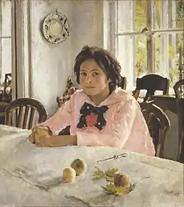 The girl with peaches (1887) was the painting that inaugurated Russian Impressionism.