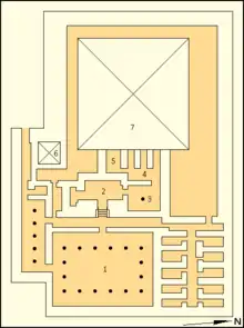 Annotated map of Setibhor's complex