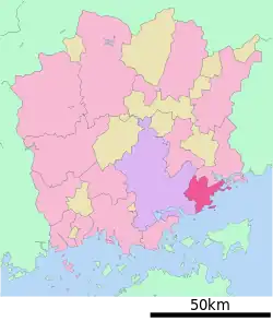 Location of Setouchi