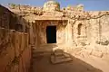 Entrance to the cave, near Amman, Jordan