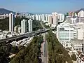 Sha Tin Road passing under Tuen Ma line tracks