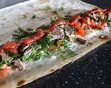 Shawarma on lavash