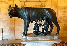 The Capitoline Wolf, bronze sculpture