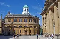 View from the east, behind the Clarendon Building