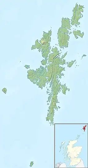 Forewick Holm is located in Shetland