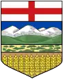 Shield of arms of Alberta