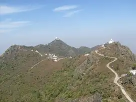 Mountain with a shrine on top