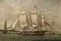 The ship David Shaw off Bidston, Liverpool, 1807, Beacon Museum, Whitehaven