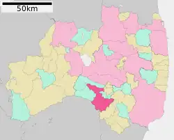 Location of Shirakawa in Fukushima Prefecture