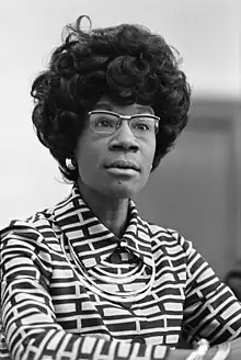 Representative Shirley Chisholm of New York