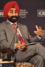 Indian billionaire healthcare entrepreneur Shivinder Mohan Singh (M.B.A. 2000)