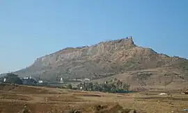 Shivneri hill, east side, seen from Junnar.