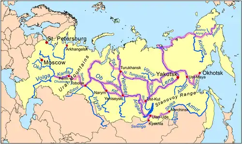 Siberian river routes