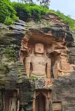 Rishabhanatha statue at Gopachal Hill, Gwalior Fort, 58.4 feet (17.8 m)