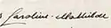 Caroline-Mathilde's signature