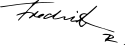 Frederik X's signature