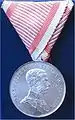 Silver Medal for Bravery 1st Class, Franz Joseph I of Austria