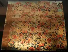 Flower-patterned silk piece; 2nd century BCE, Mawangdui.