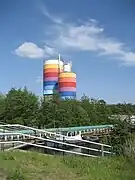 Silos of the siliceous brick factory