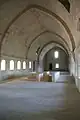 Pointed barrel vault in monks' dormitory