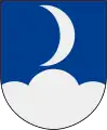 The Moon symbol in the municipal arms of Silvberg ('Silver Mountain') in Sweden