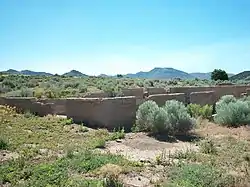 Foundation of the smelter in Silver City