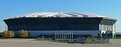 A picture of the Pontiac Silverdome in 2011.