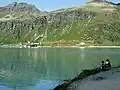 Silvretta reservoir with the Bielerhöhe community