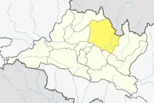 Location of the district within Bagmati Province