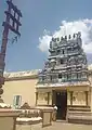 Inner gopura and flagpost