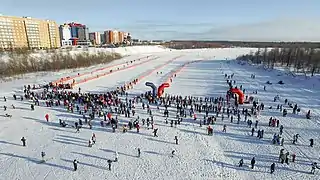 Skiing Novy Urengoy