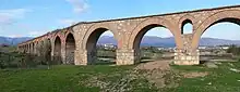 Roman-era Skopje Aqueduct near Skopje, North Macedonia