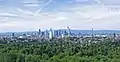 Frankfurt am Main, with the Taunus Mountains in the background