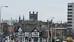 Chester, the county town of Cheshire and the largest settlement in Cheshire West and Chester