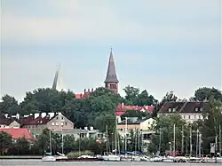 Skyline with the Evangelical church