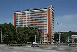 Iconic constructivist Baťa's Skyscraper