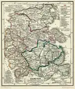 Schleswig in the time of the Valdemar kings (1157-1241), subdivided into syssels, with Anglia belonging to the Istedsyssel (Istathesysæl), named for Idstedt.