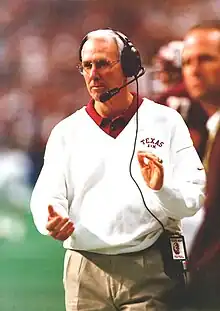 R. C. Slocum, head football coach at Texas A&M University