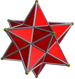 Small stellated dodecahedron(Regular star—a concave polyhedron)