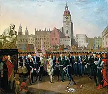 "Tadeusz Kościuszko taking the oath", 1797