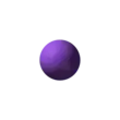 Ball and stick model of a sodium cation